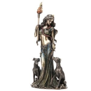 Figura de Hécate Diosa en bronce