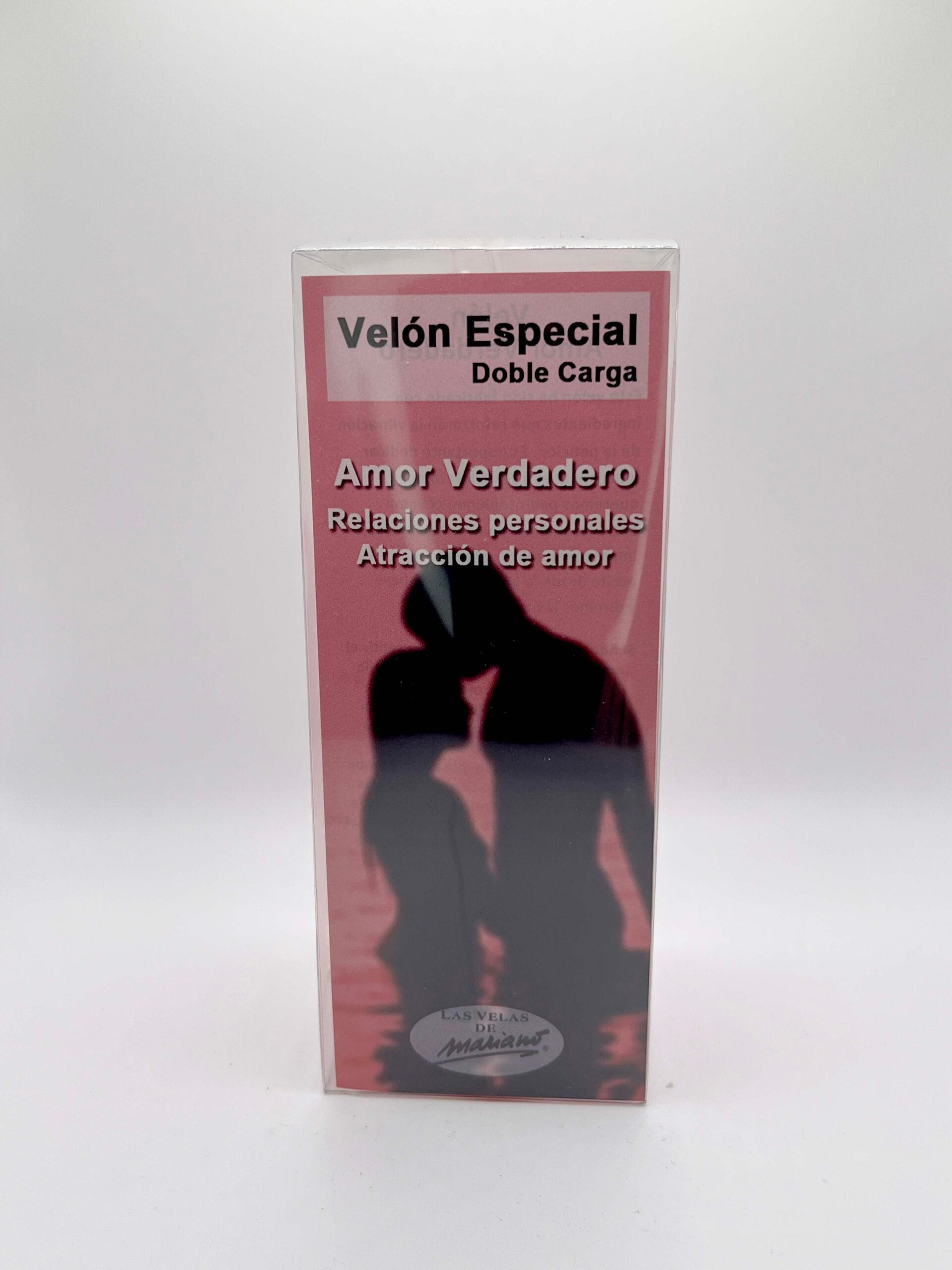 Velón rosa de Amor Verdadero con aceite para ungir