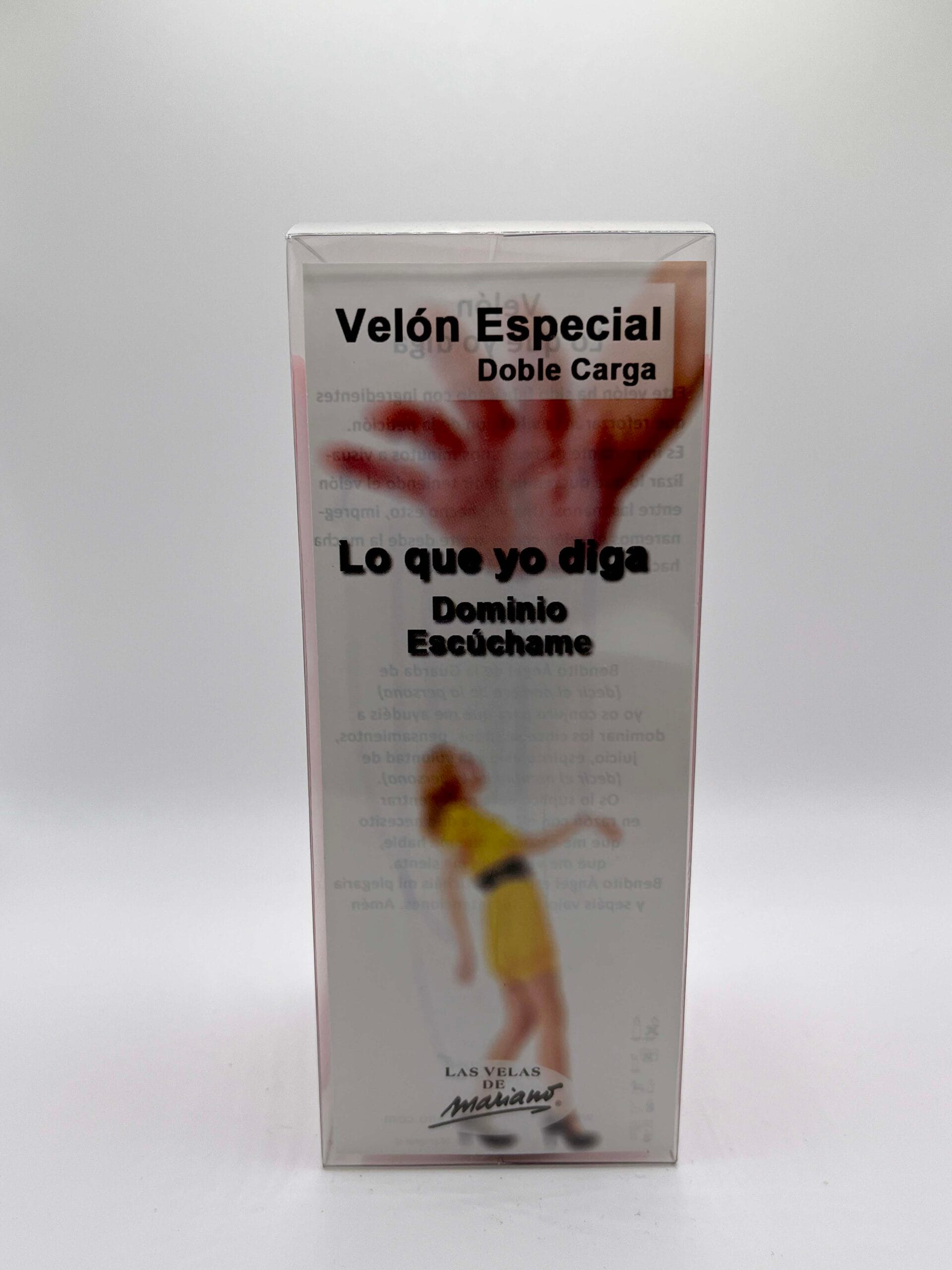 Velón con aceite para ungir Lo Que Yo diga, para que te escuchen